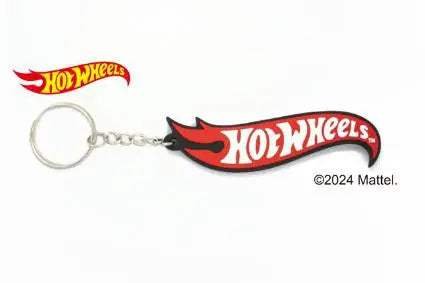 Hot Wheels Key Chain Rubber BK x RD Red - HWU69096