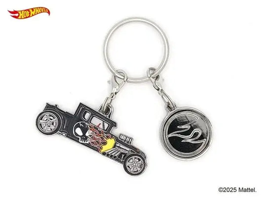 Hot Wheels Key Chain Bone Shaker Black - HWU87902