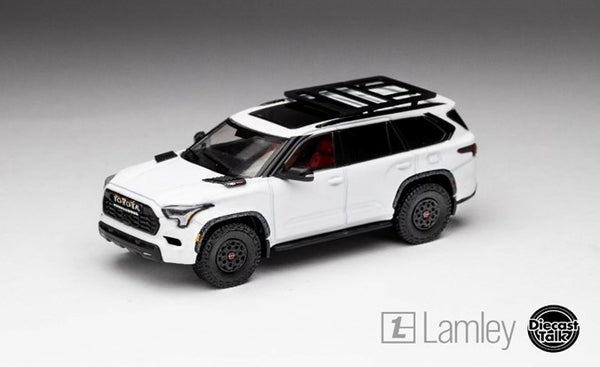 GCD 1/64 Toyota Sequoia TRD PRO Ice Cap White