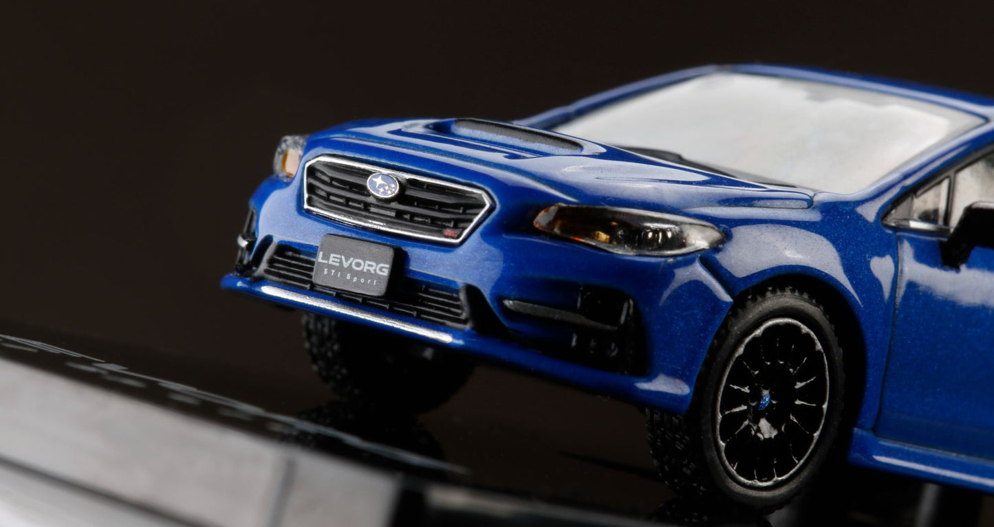 Hobby Japan 1/64  Subaru Levorg STI Sport EyeSight Black Selection WR Blue Pearl