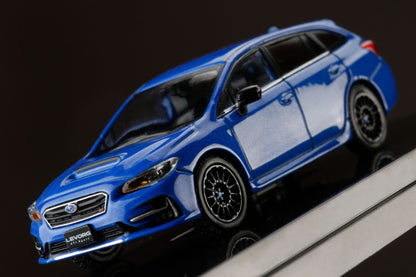 Hobby Japan 1/64  Subaru Levorg STI Sport EyeSight Black Selection WR Blue Pearl