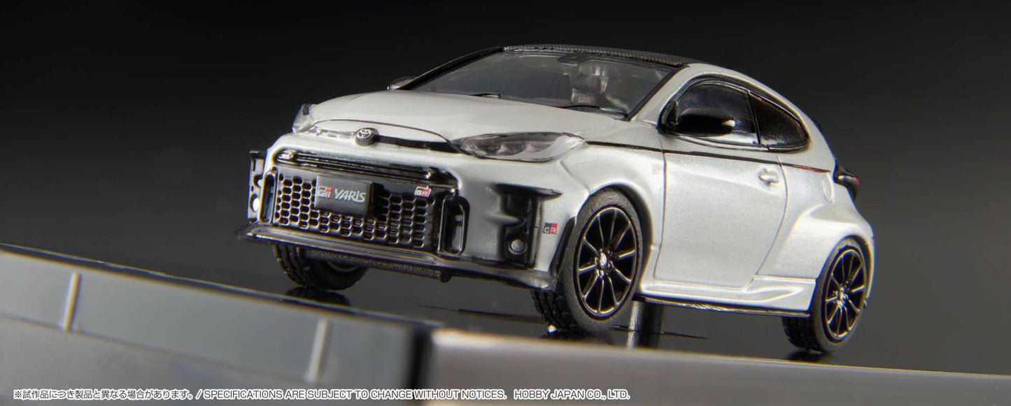 1/64 Hobby Japan Toyota GR Yaris RZ High Performance GR Parts Platinum White Pearl Mica