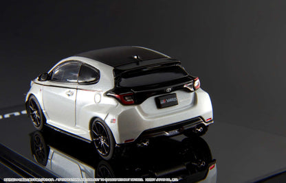1/64 Hobby Japan Toyota GR Yaris RZ High Performance GR Parts Platinum White Pearl Mica