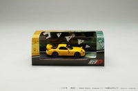 Hobby Japan 1/64  MAZDA RX-7 (FD3S) RED SUNS / Initial D with Takumi Fujiwara, Keisuke Takahashi driver figure included Yellow