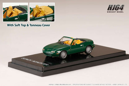 Hobby Japan 1/64 Eunos Roadster (NA6CE) V-Special Genuine Options Wheel w/ Tonneau Cover Neo Green