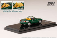 Hobby Japan 1/64 Eunos Roadster (NA6CE) V-Special Genuine Options Wheel w/ Tonneau Cover Neo Green