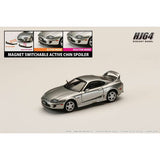 Hobby Japan 1/64 1/64 Toyota Supra RZ (JZA80) Active Spoiler Parts Silver Metallic Graphite