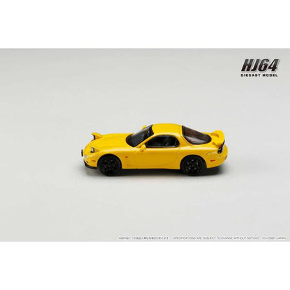 Hobby Japan 1/64 RE 30th Anniversary Mazda RX-7 (FD3S) Type RS-R Sunburst Yellow