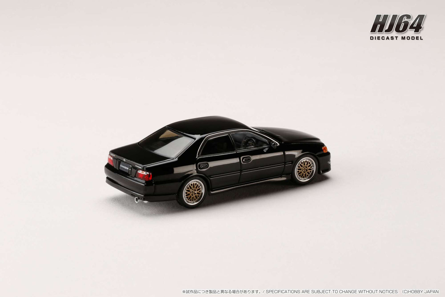 Hobby Japan 1/64 Toyota Chaser TOURER V (JZX100) 1998 / JDM Style Black (Customized Color)