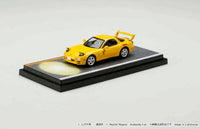 Hobby Japan 1/64 Initial D MAZDA RX-7 (FD3S) RED SUNS / VS Takumi Fujiwara Takahashi Keisuke driver figure included Yellow