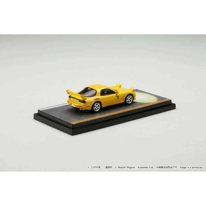 Hobby Japan 1/64 Initial D MAZDA RX-7 (FD3S) RED SUNS / VS Takumi Fujiwara Takahashi Keisuke driver figure included Yellow