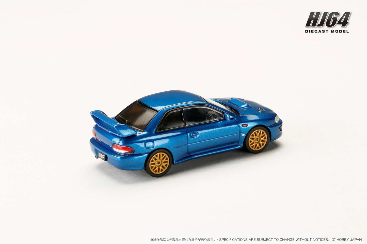 Hobby Japan 1/64 Subaru Impreza 22B STI Version GC8 Sonic Blue Mica