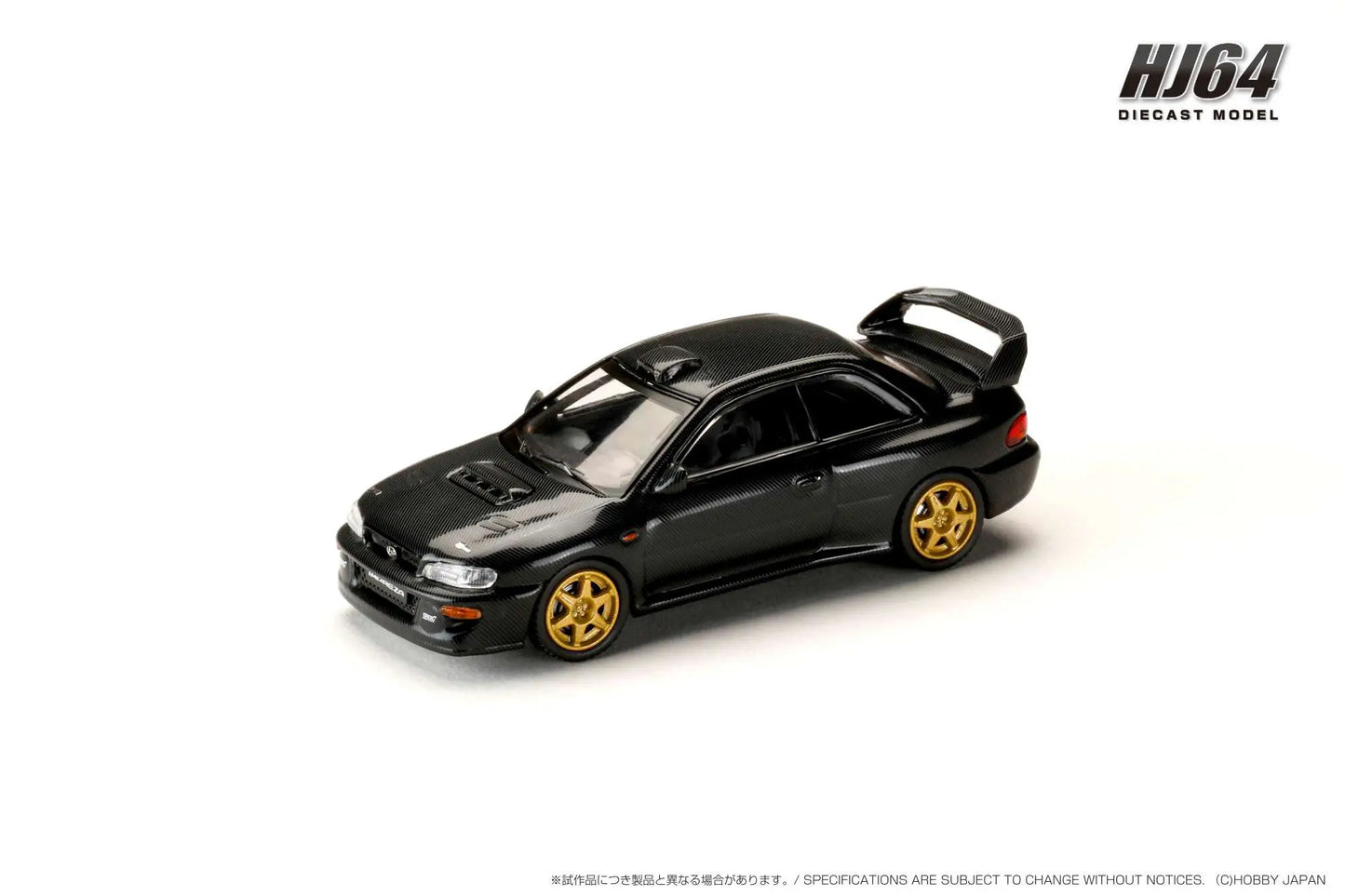 Hobby Japan 1/64 Subaru Impreza 22B STI Version GC8 Rally Base Car Carbon Black