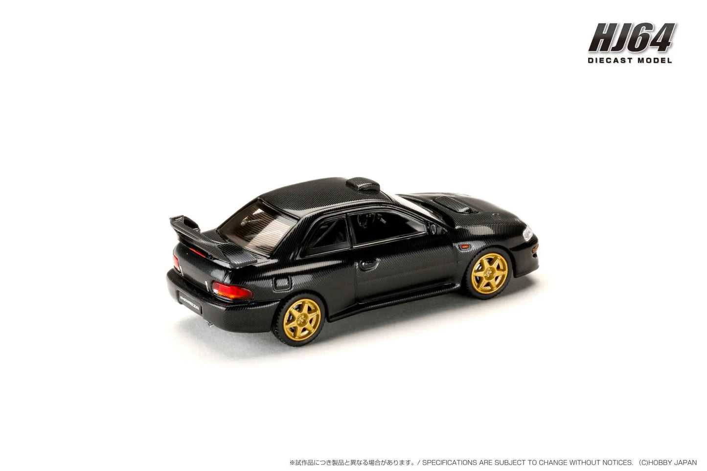 Hobby Japan 1/64 Subaru Impreza 22B STI Version GC8 Rally Base Car Carbon Black