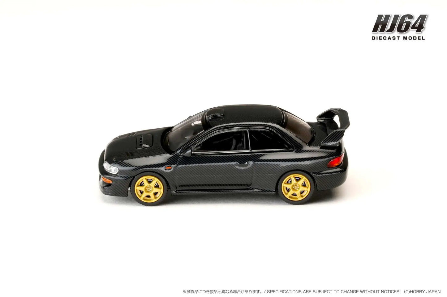 Hobby Japan 1/64 Subaru Impreza 22B STI Version GC8 Rally Base Car Carbon Black