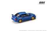 Hobby Japan 1/64 Subaru Impreza 22B STI Version GC8 Rally Base Car Carbon Blue