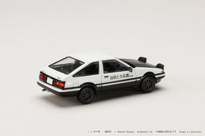 Hobby Japan 1/64 Toyota Sprinter Trueno AE86 Initial D Diorama Set Series Takumi Fujiwara Vs Tomoyuki Tate White & Black - HJDMD001B