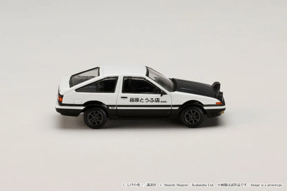 Hobby Japan 1/64 Toyota Sprinter Trueno AE86 Initial D Diorama Set Series Takumi Fujiwara Vs Tomoyuki Tate White & Black - HJDMD001B