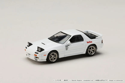 Hobby Japan 1/64 Initial D Diorama Set Series Mazda RX-7 FC3S White - HJDMD003A
