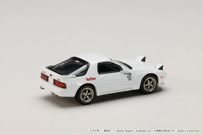 Hobby Japan 1/64 Initial D Diorama Set Series Mazda RX-7 FC3S White - HJDMD003A