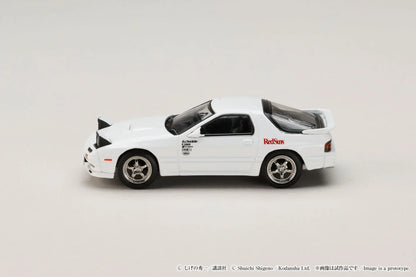 Hobby Japan 1/64 Initial D Diorama Set Series Mazda RX-7 FC3S White - HJDMD003A
