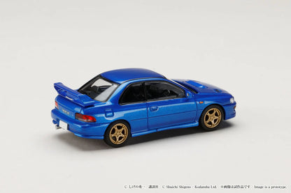 Hobby Japan 1/64 Initial D Diorama Set Series Subaru Impreza Blue - HJDMD011