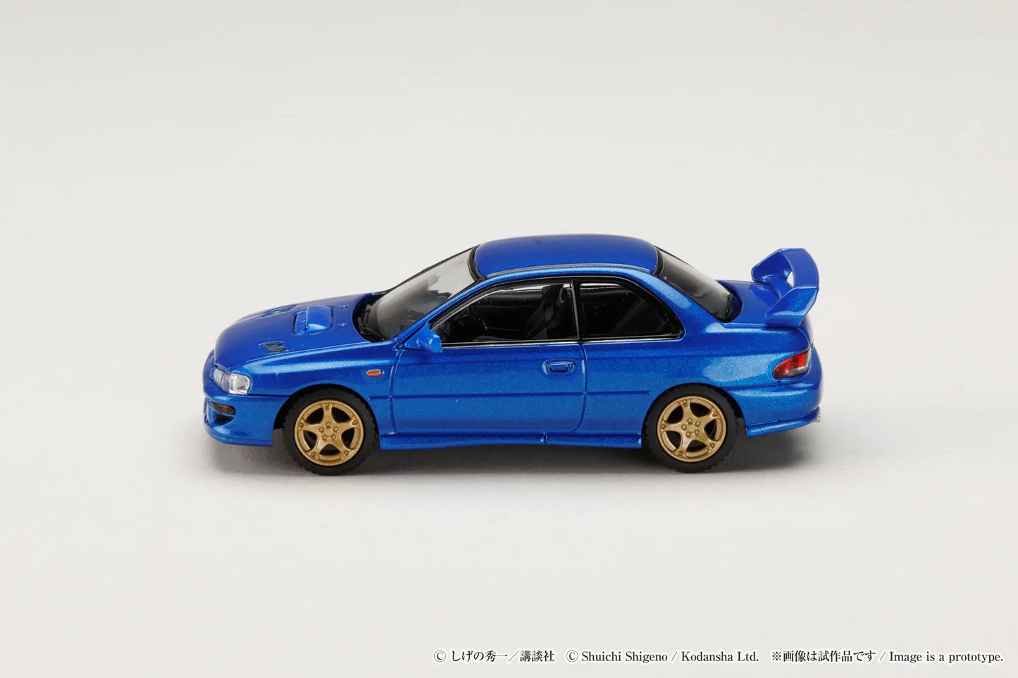 Hobby Japan 1/64 Initial D Diorama Set Series Subaru Impreza Blue - HJDMD011