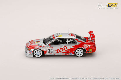 Hobby Japan 1/64 Toyota ZENT TOM'S Chaser (#36) 1998 JTCC Red & Silver