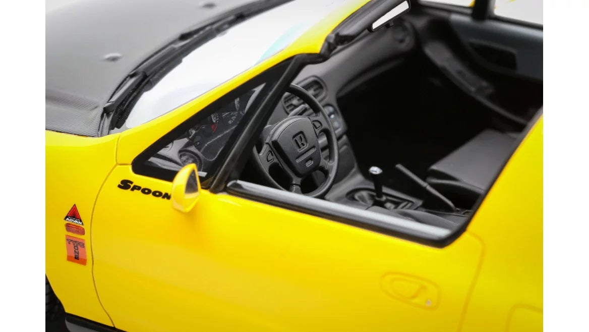 Otto Mobile 1/18 Honda Civic Del Sol Spoon Yellow - OT1154