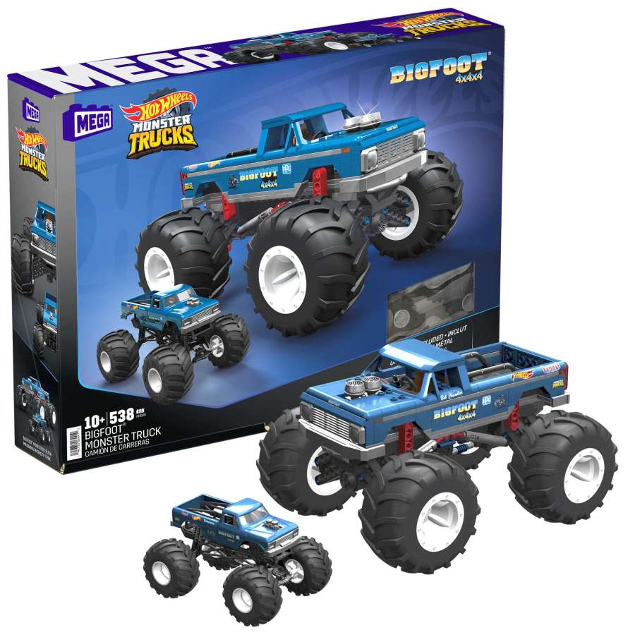 Mattel MEGA Hot Wheels 1/18 Bigfoot Monster Truck