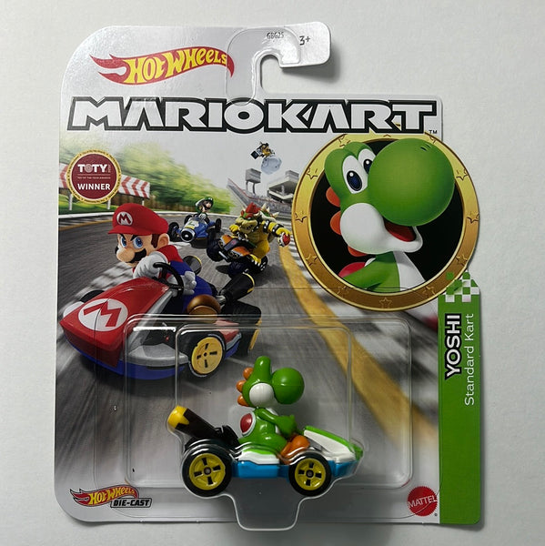 Hot Wheels Mario Kart Yoshi w/ Standard Kart