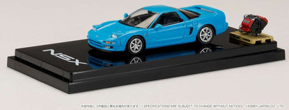 Hobby Japan 1/64 Honda NSX Coupe with Engine Display Model Phoenix Blue