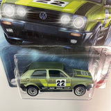 Hot Wheels 1/64 Volkswagen Golf MK2 Green