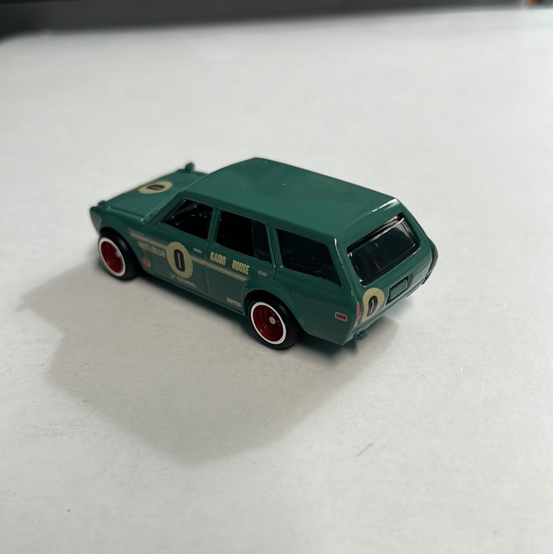*Loose* Hot Wheels 1/64 Car Culture Premium Box Set ‘71 Datsun 510 Wagon Green