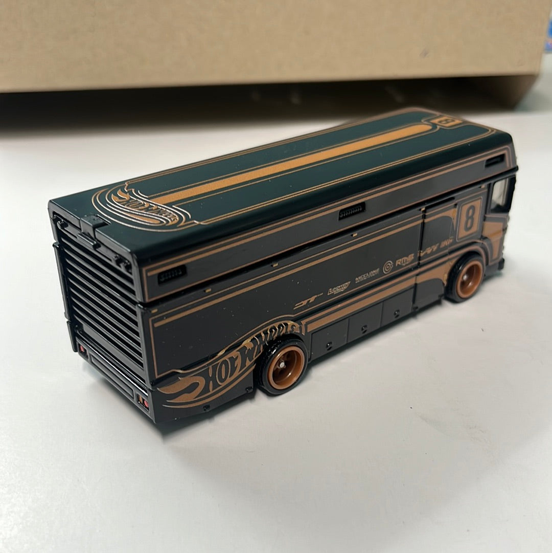 *Loose* Hot Wheels 1/64 Premium Car Culture Box Set Euro Hauler Black & Orange