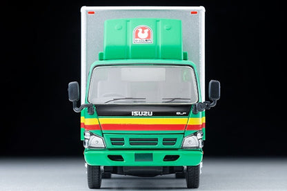 Tomica 1/64 LV-N285a Isuzu Elf Panel Van (Pigeon Mark Moving Center) Green & Grey