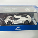 1/64 PosterCars Koenigsegg Jesko Absolut White Hypercar League Collection