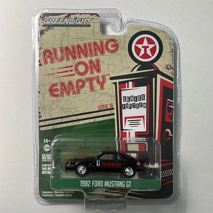 1/64 Greenlight 1982 Ford Mustang GT (Running on Empty)