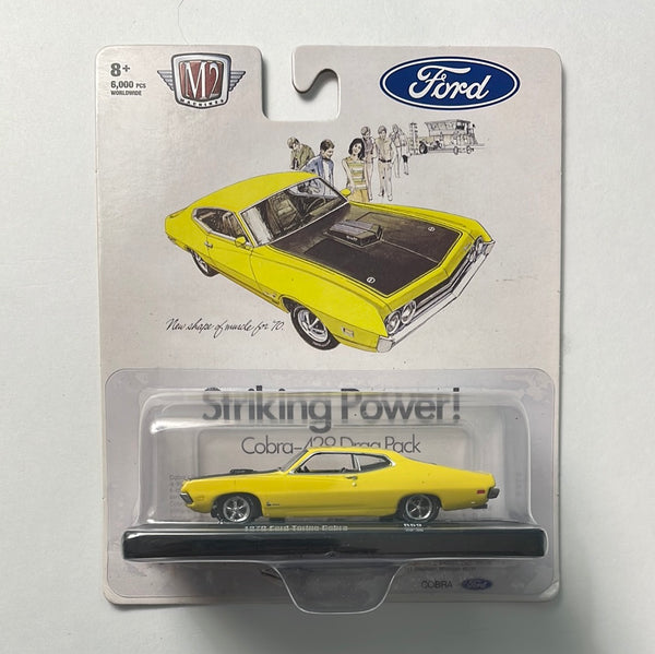 M2 Machines 1/64 1970 Ford Torino Cobra-429 Drag Pack Yellow