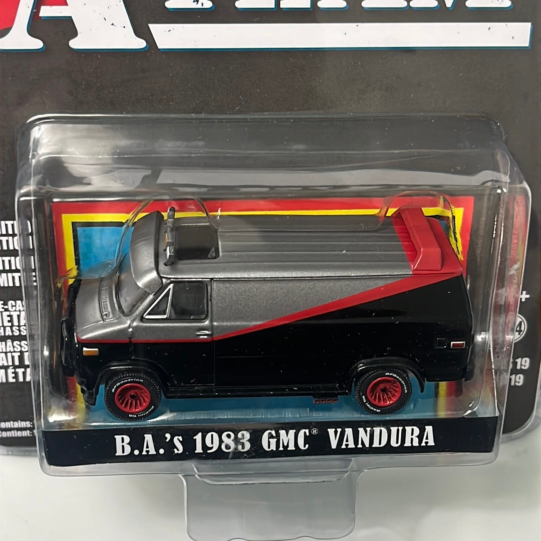Greenlight Hollywood 1/64 The A Team B.A.’s 1983 GMC Vandura Black