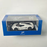 1/64 PosterCars Koenigsegg Jesko Absolut White Hypercar League Collection