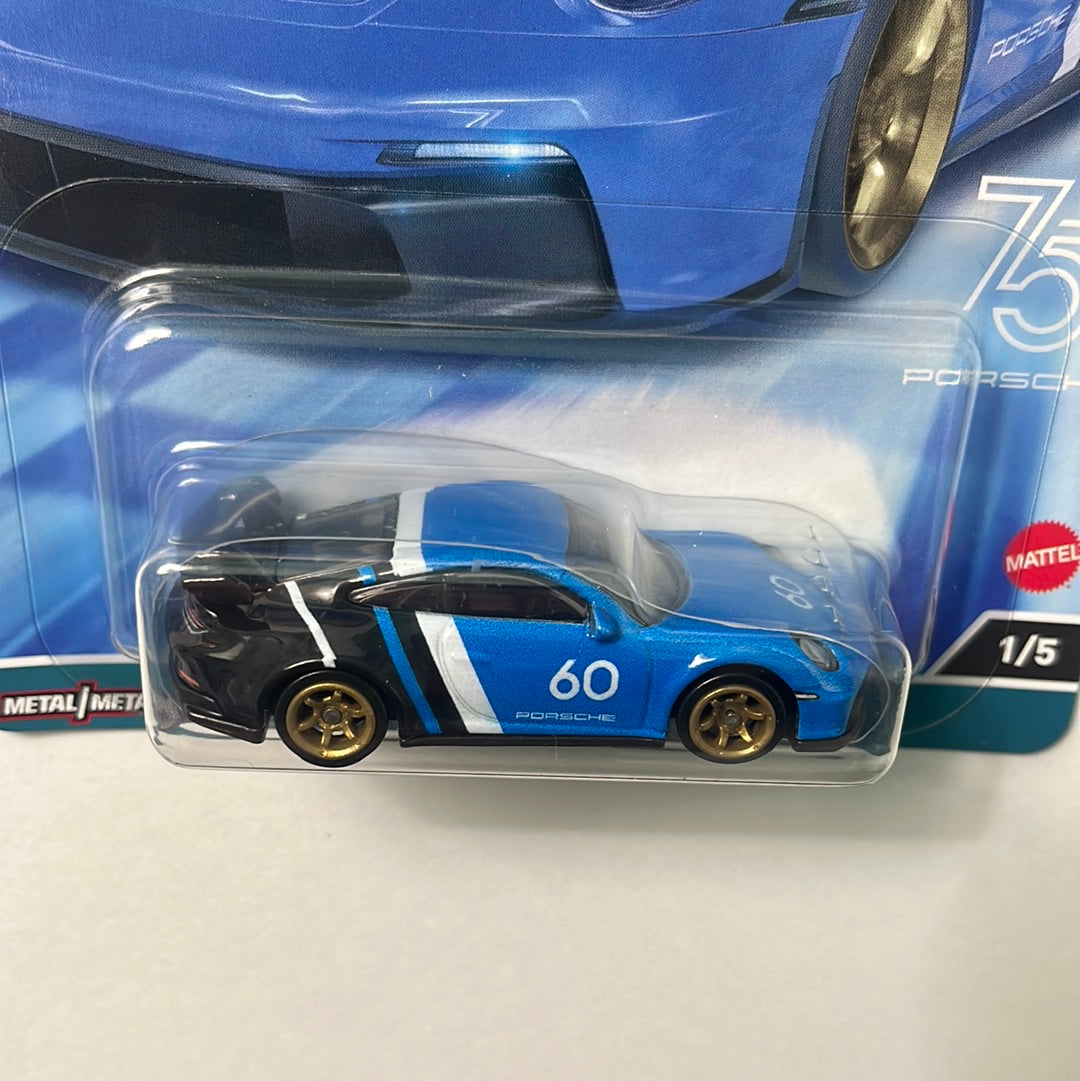 Hot Wheels Car Culture Speed Machines Porsche 911 GT3 Blue