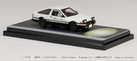 Hobby Japan 1/64 Initial D Toyota Sprinter Trueno GT Apex AE86 / Takeshi Nakazato vs Takumi Fujiwara w/ Driver Figure