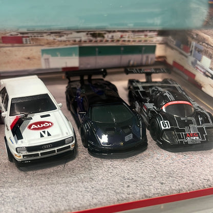 Hot Wheels 1/64 Premium Collector Car Culture Box Set Track Day Display