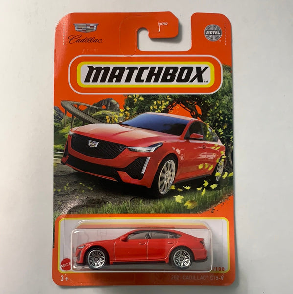 Matchbox 2021 Cadillac CT5-V Red - Damaged Box