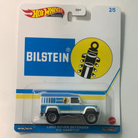 Hot Wheels 1/64 Pop Culture Bilstein Land Rover Defender 110 Hardtop White & Blue