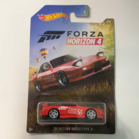 Hot Wheels Forza ‘96 Nissan 180SX Type X Red - Damaged Card