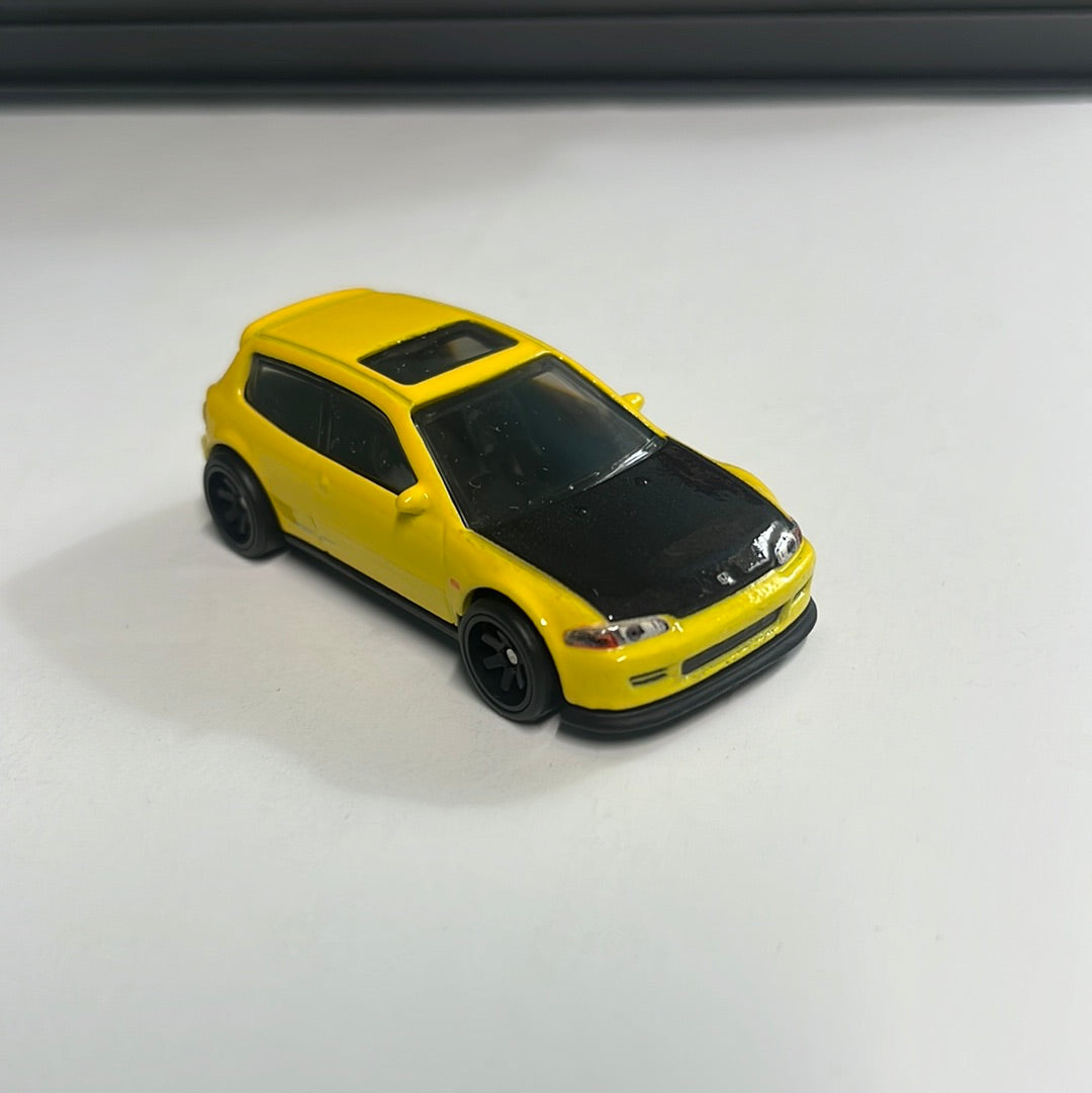 *Loose* Hot Wheels 1/64 Premium Car Culture Box Set Honda Civic EG Yellow