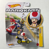 Hot Wheels 1/64 Mario Kart Toad w/ Standard Kart