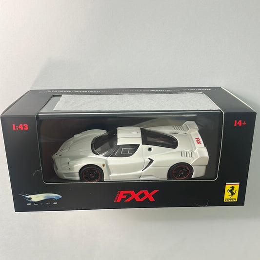 1/43 Hot Wheels Elite 2006 Ferrari FXX Pearl White Mica w/ Black Rims